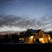 House with lights off 