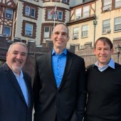 New Village trustees Tim Foley, Ron Schulhof and Scott Silberfein 