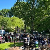 Memorial Gathering in Chase Park
