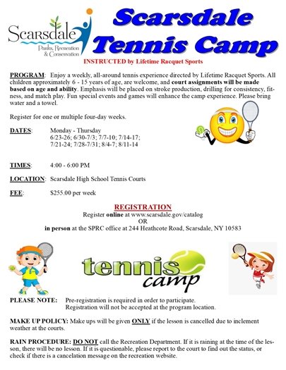 summer tennis camp