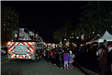Boniface Circle Holiday Lights Attendees and Fire Truck