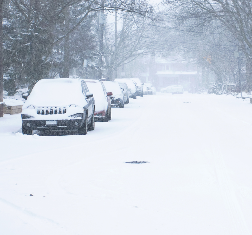 Village street parking sign